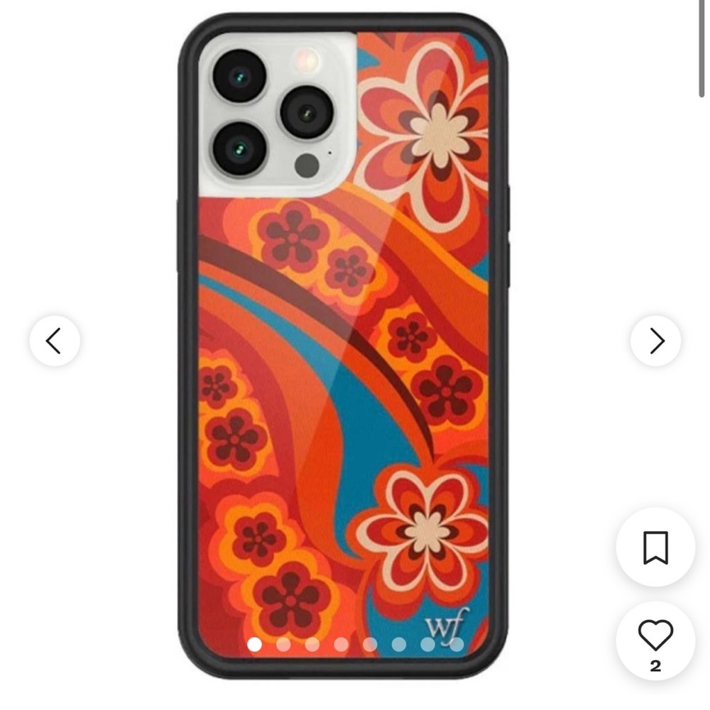 Wildflower cases blue and orange floral iPhone 11 Pro Max case